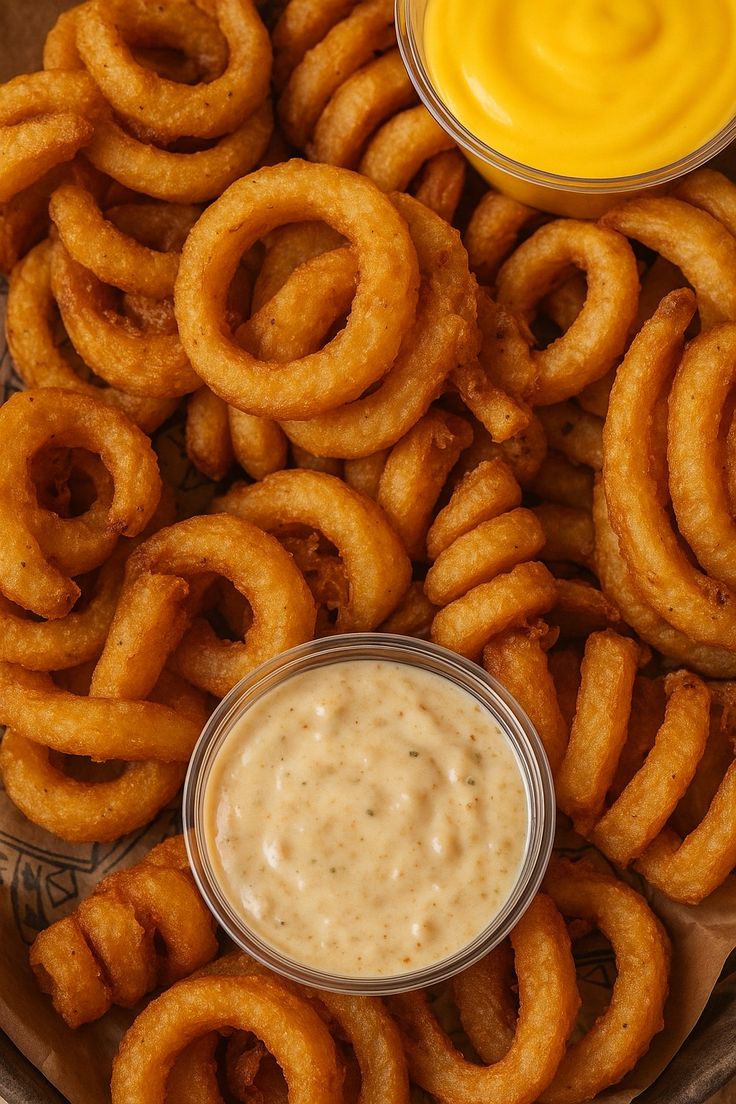 Onion rings stack
